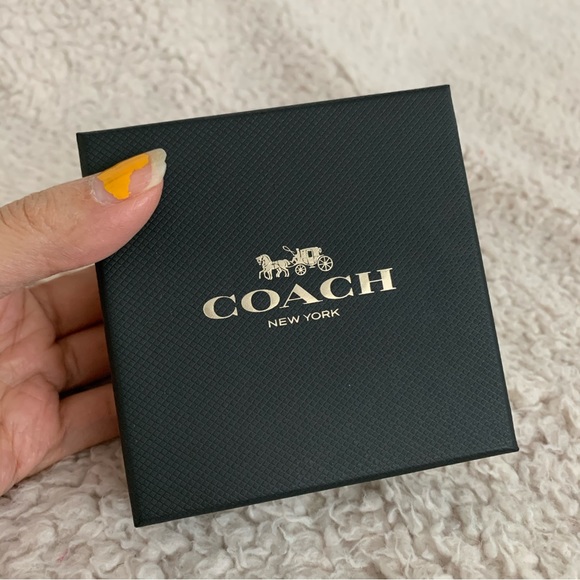 NIB Coach Double Gemstone Earings - Picture 2 of 5